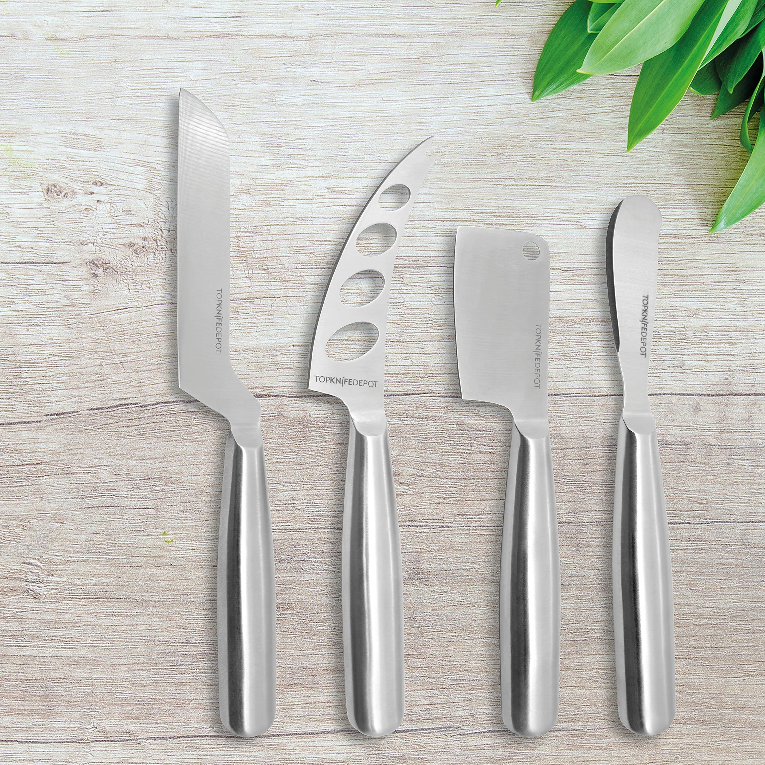 Artenostro TopKnife 4-Pc All Cheese Knife Set - Gift Box Included