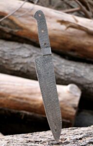 forged damascus steel chef knife blank blade for knife making diy japanese professional kitchen knives blanks 15.00 inches jnr2031