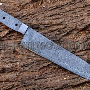 Forged Damascus Steel Chef Knife Blank Blade for Knife Making Diy Japanese Professional Kitchen Knives Blanks 15.00 Inches Jnr2031