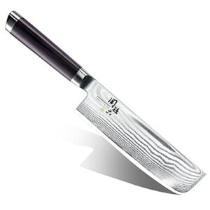 kai kai ae5206 nakiri knife seki magoroku damascus, 6.5 inches (165 mm), nakiri, made in japan