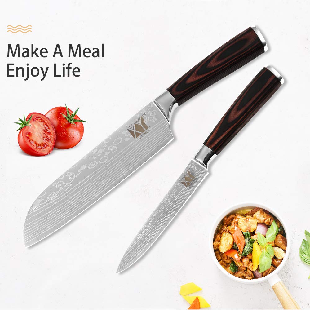 XYJ Kitchen Knives Set Stainless Steel 7CR17 Japanese Chef Knife Bread Meat Cleaver Paring Boning Kitchen Knife Covers Accessories