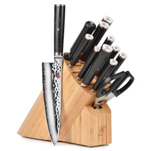 miyabi mizu sg2 13 piece knife block set