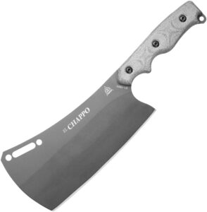 tops knives tpecha02: el chappo cleaver sniper grey