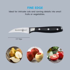 Messermeister Avanta 2.5” Garnishing Knife - German X50 Stainless Steel - Rust Resistant & Easy to Maintain