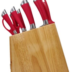 Cuisinart C77SS-11PRDGR 11-Piece Arista Collection Cutlery Stainless Steel Knife Block Set, Red