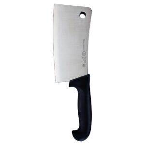 messermeister four seasons handcrafted heavy meat cleaver, 7-inch, stainless steel