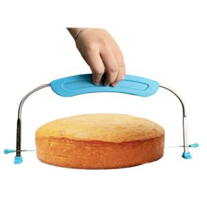 antranstore cake slitter stainless steel cake layer double line single line adjustable cake level bake birthday wedding party holiday cakes