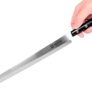 Seki Japan Masahiro Japanese Professional Sushi Sashimi Knife for Left Handed, Fish Filleting & Slicing, 240 mm (9.4 inch), Japanese Stainless Steel Kitchen Cutlery, Chef Knives with Wood Handle