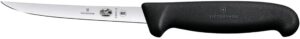 victorinox 6" boning knife, narrow blade, semi-flexible, black fibrox handle 5.6203.15