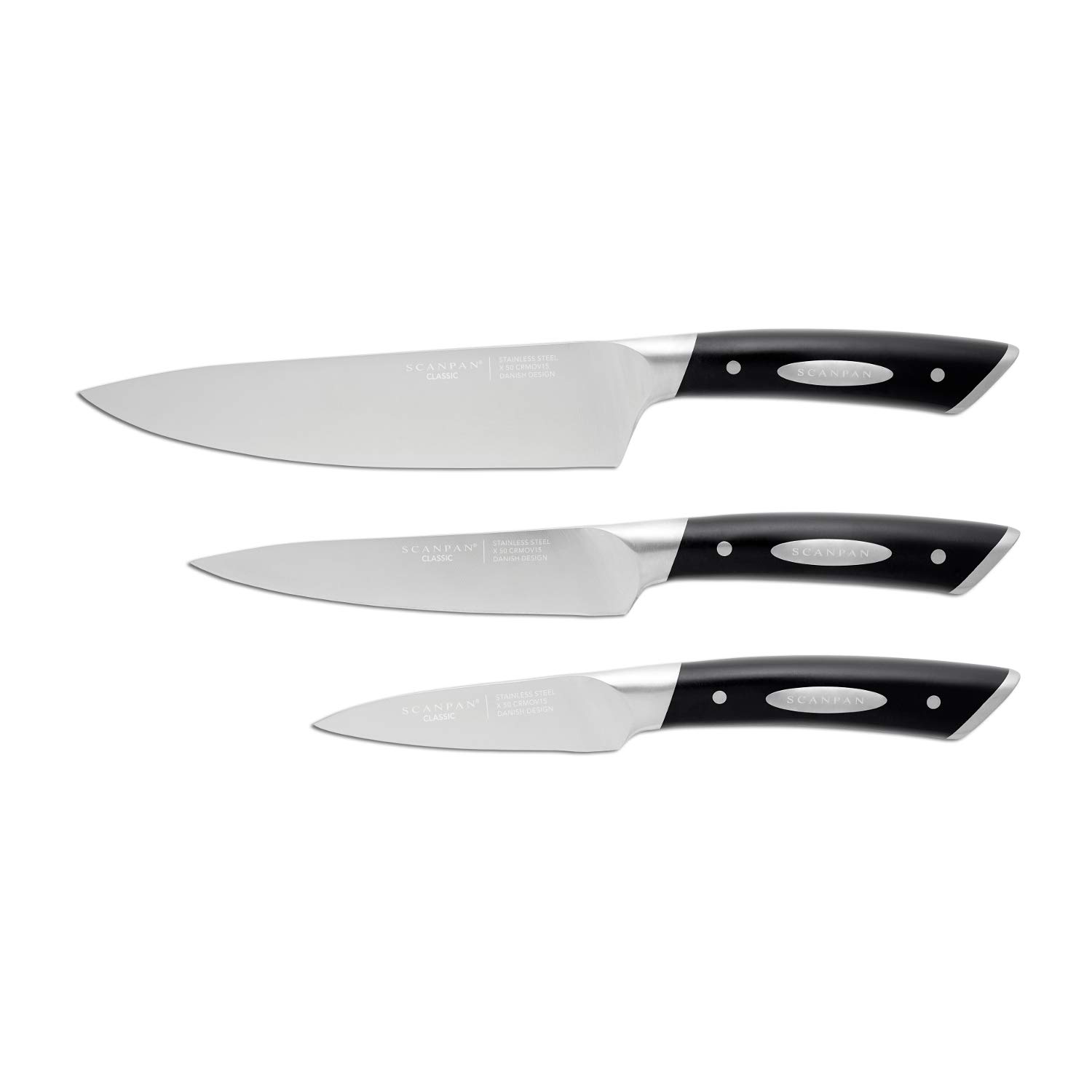 Scanpan Classic 3 Piece Chef's Knife Set