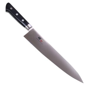 jck original kagayaki japanese chef’s knife, kg-8es professional gyuto knife, vg-1 high carbon japanese stainless steel pro kitchen knife with ergonomic pakka wood handle, 10.6 inch