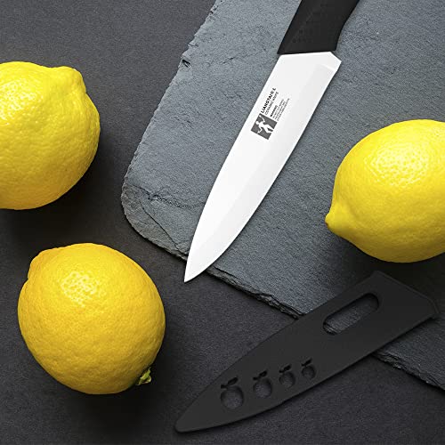 LIANGTAI Ceramic Knife 4 Inch Fruit Knife (Black Handle)