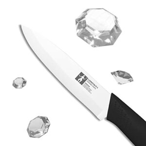 LIANGTAI Ceramic Knife 4 Inch Fruit Knife (Black Handle)