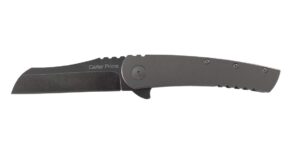 ontario knife okc carter prime titanium flipper knife, 8", gray/silver