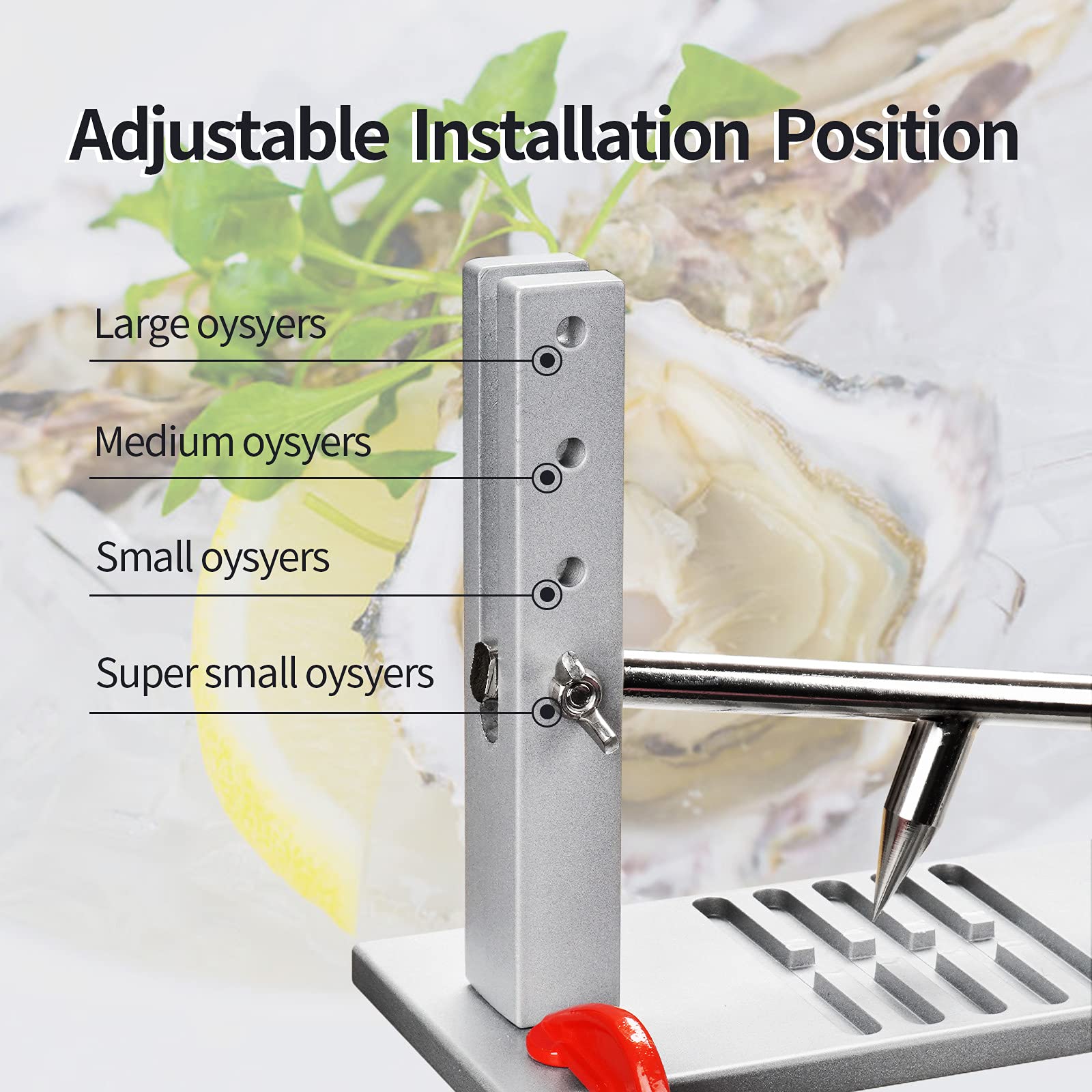 JSDINCN Oyster Shucker Machine, Oyster Shucking Tool, Oyster Shucking Machine, Oyster Opener with Oyster Knife, Oyster Shucking Knife Kit, Clam Knife Shucker