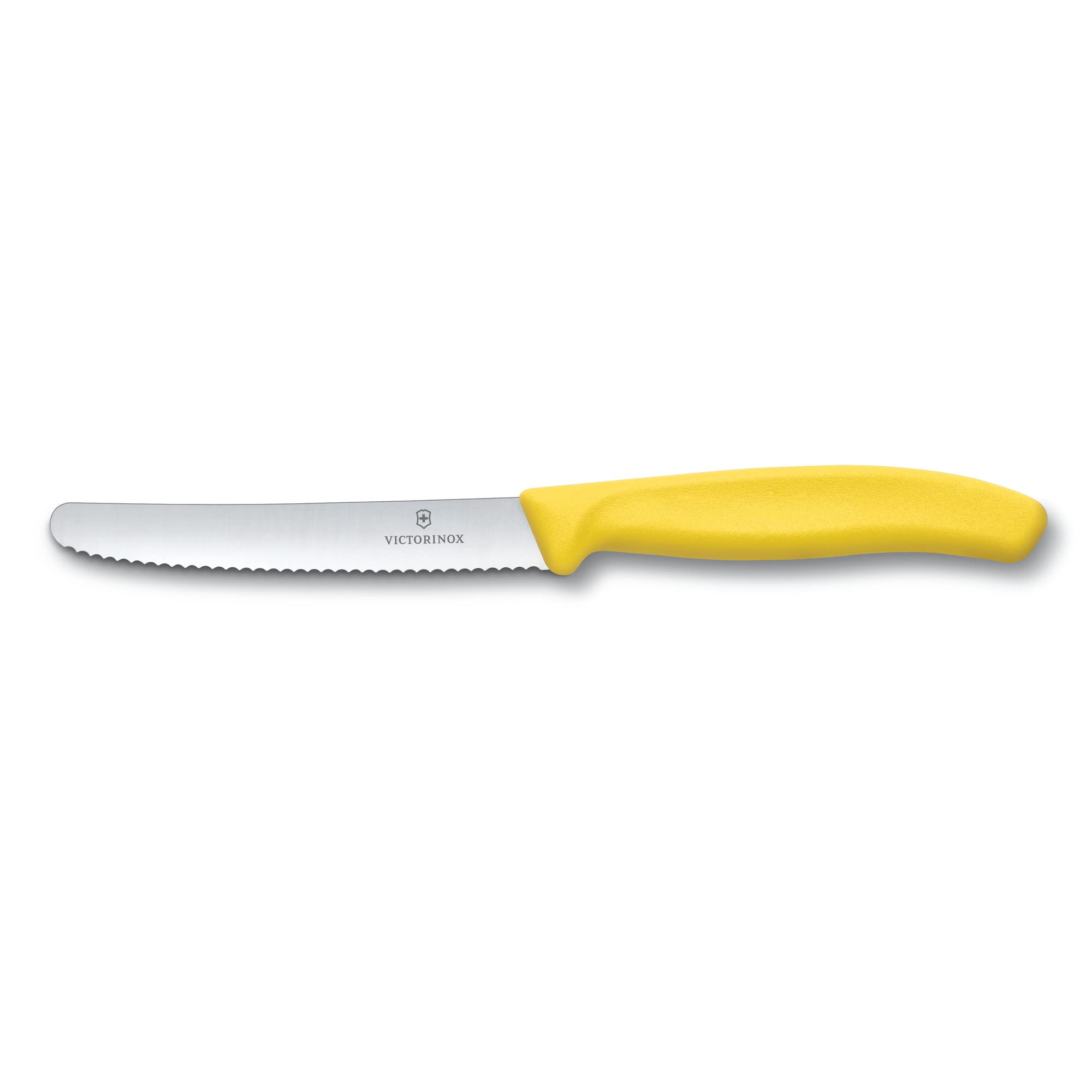 Victorinox Swiss Modern Tomato and Table Knife Set - Kitchen Knives for Home Essentials - Vegetable & Fruit Knives - Yellow Handles, 2-Piece Set