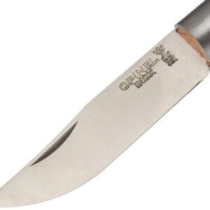 Opinel Stainless Steel INOX Folding Knife, Beechwood Handles, Smaller Sizes No.02 to No.05, Made in France (No.03)