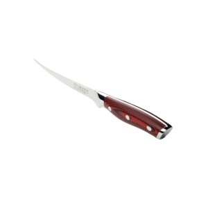 Ergo Chef Crimson Series 7.5" Flexible Fillet Knife – Forged High Carbon X50CrMoV15 German Stainless Steel - G10 Handle