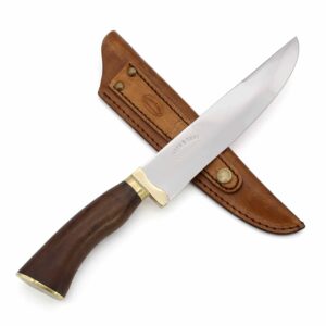 linden & sons meat knife - 8 inches butcher knife - gaucho style barbecue knife - handmade in brazil - perfect for meat cutting, slicing and carving