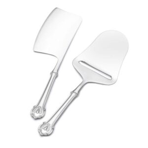 wallace napoleon bee 2-piece 18/10 stainless steel cheese set,silver