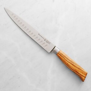 Messermeister Oliva Elite Kullenschliff Carving Knife - 8 Inches,Brown