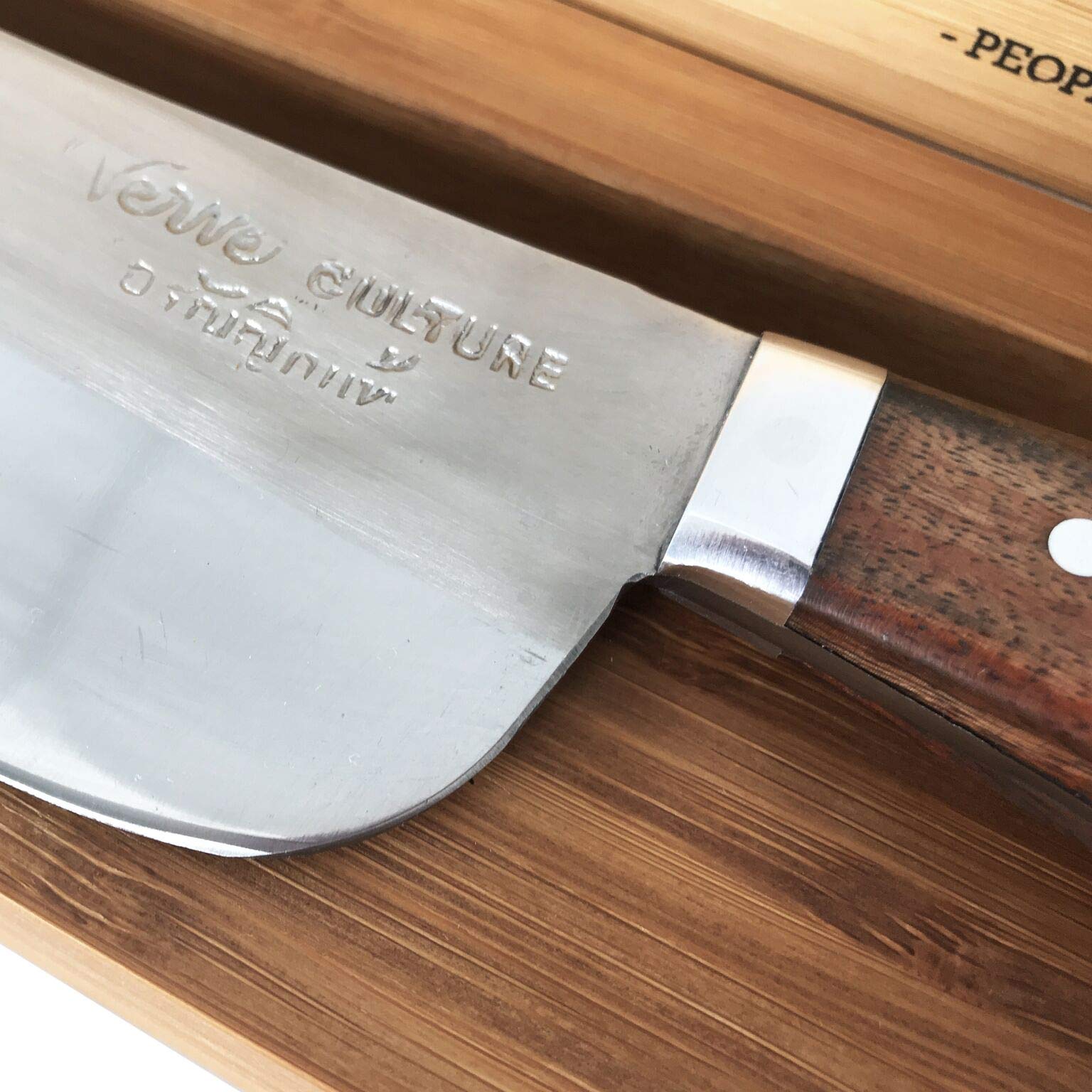 Verve Culture Artisan Stainless Steel Thai Chef's Knife #2 - Authentic Hand Crafted in Thailand