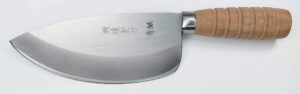 master kuo g-4 medium fish knife with 3 layer laminated stainless steel clad, japanese high carbon sk5 steel & 60 hardness, taiwan tuna chef knife, medium fish knife, long-lasting sharp edge