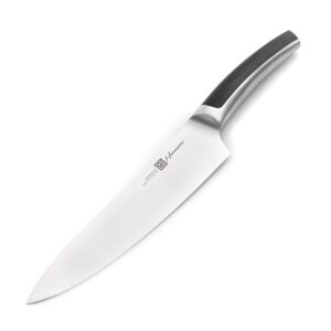 hanmaster chef knife, 8-inch german steel sharp chefs knife with non-slip handle, ideal comfortable grip kitchen knife for home and restaurants.
