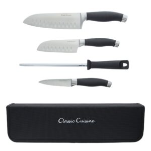 classic cuisine knife set, normal, stainless steel