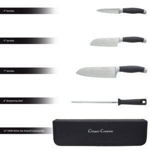 Classic Cuisine Knife Set, Normal, Stainless Steel