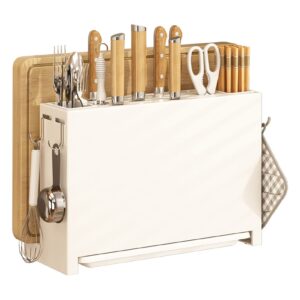 kitchen knife drying holder, cutting board rack knife holder storage organizer kitchen tools drying holder utensils rack