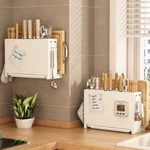 Kitchen Knife Drying Holder, Cutting Board Rack Knife Holder Storage Organizer Kitchen Tools Drying Holder Utensils Rack