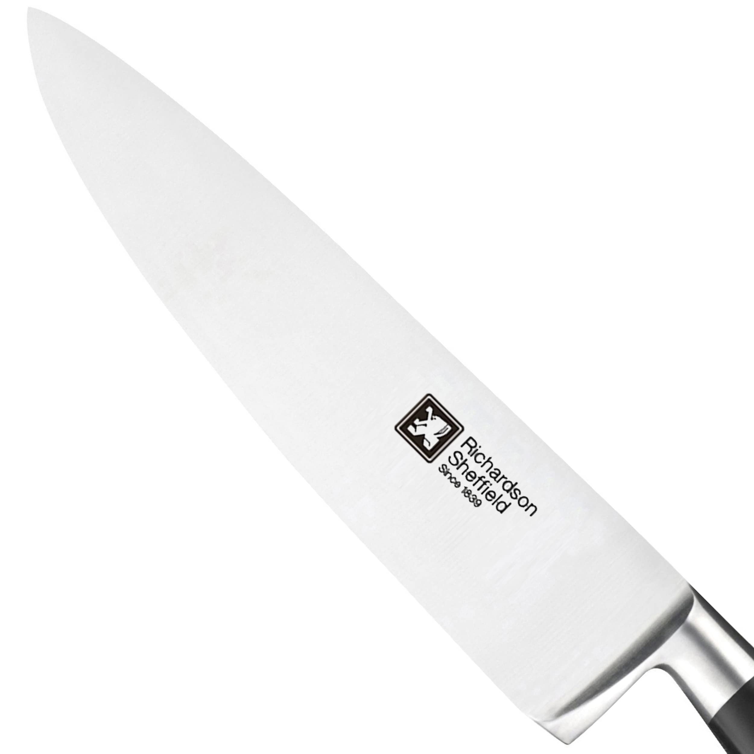Richardson Sheffield FN194 Origin Professional Chef Knife 6", Stainless Steel, NSF Approved, Silver, Black