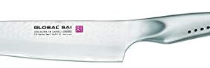 Global SAI-01, Sai Japanese Chef's Knife, 7-1/2", Stainless Steel