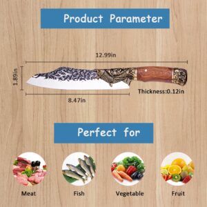 ZONGHAI Chef Knife 8.47 inch Kitchen Knife - Professional Meat Knife with Ergonomic Handle and Gift Box for Family & Restaurant