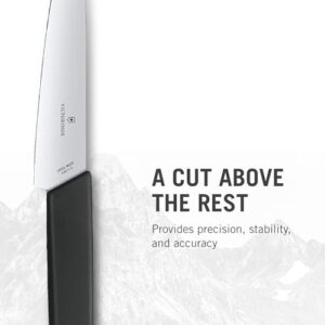 Victorinox 6.9013.15B Swiss Modern Chef's Knife Essential Kitchen Tool Cuts Everything From Meat to Fruit and Vegetables Straight Blade in Black, 5.9 inches