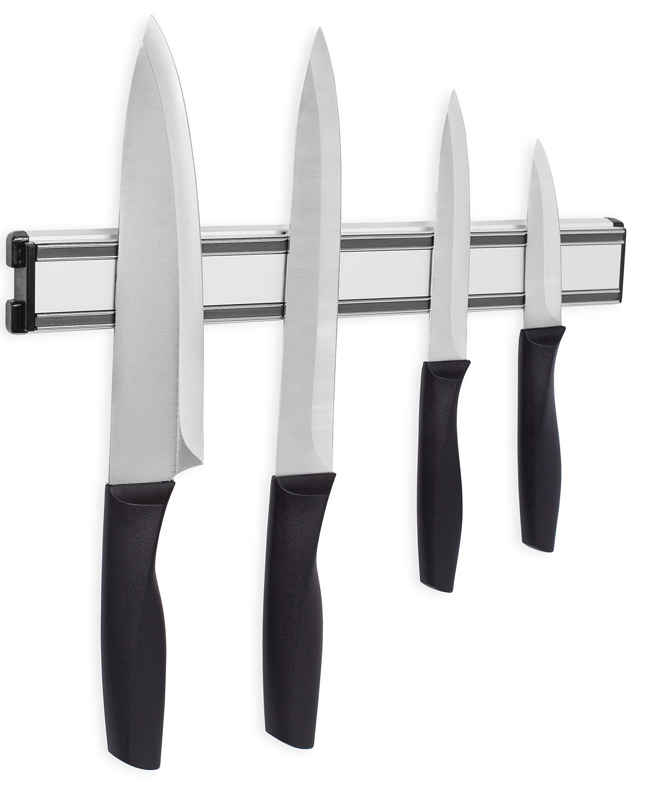 Internet’s Best Magnetic Knife Rack - 12.5 Inch - Knife Storage Bar Strip - Aluminum - Metal Knives, Utensils and Kitchen Sets Holder