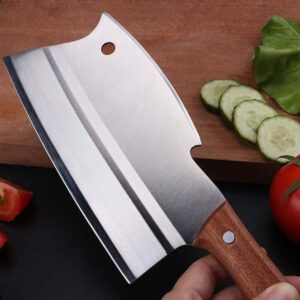 Meat Cleaves-Butcher Knife-Bone Cutter Multi-Purpose Dual Edges-Vegetable Meat Cleaver Knife,Chinese Cleaver Kitchen Knife Superior Class with box