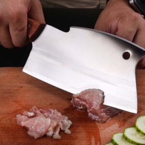 Meat Cleaves-Butcher Knife-Bone Cutter Multi-Purpose Dual Edges-Vegetable Meat Cleaver Knife,Chinese Cleaver Kitchen Knife Superior Class with box