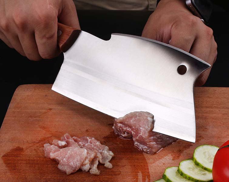 Meat Cleaves-Butcher Knife-Bone Cutter Multi-Purpose Dual Edges-Vegetable Meat Cleaver Knife,Chinese Cleaver Kitchen Knife Superior Class with box