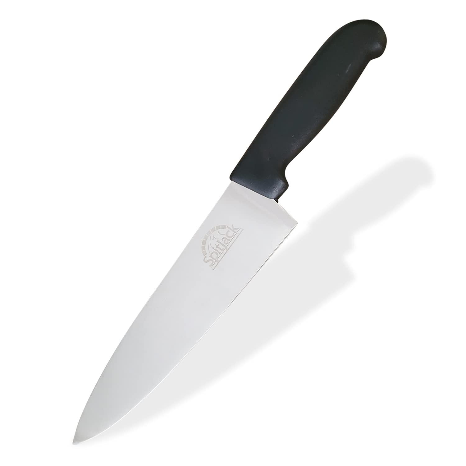 SPITJACK Chef's Knife. Home Kitchen, BBQ and Professional Chef. Stainless Steel 8 Inch Blade.