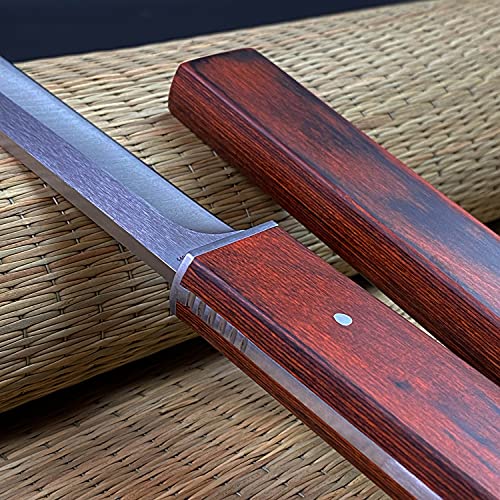 10 1/4" Asuka Modern Japanese Samurai Tanto 420 Stainless Steel Full Tang. For Collection, Gift (Wood)