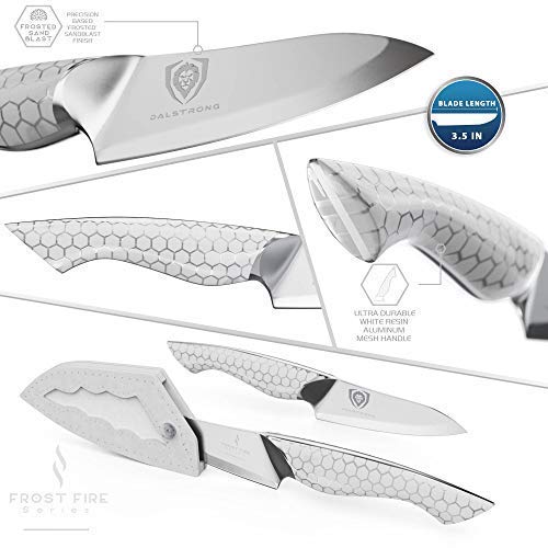 Dalstrong The Frost Fire Series 7" Santoku Bundled With The Frost Fire Series 3.5" Paring Knife