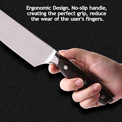 InnoStrive Chef Knife - 8 Inch chef's knives German High Carbon Stainless Steel,Ergonomic Handle, Ultra Sharp, The Best Choice for Kitchen & Restaurant