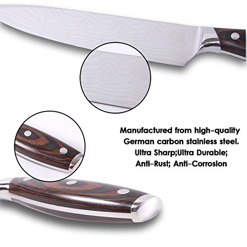 InnoStrive Chef Knife - 8 Inch chef's knives German High Carbon Stainless Steel,Ergonomic Handle, Ultra Sharp, The Best Choice for Kitchen & Restaurant