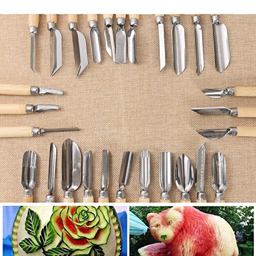 Vegetable Fruit Food Peeling Carving Tools Kit Culinary Carving Tool Set for Fruit/vegetable Garnishing Making
