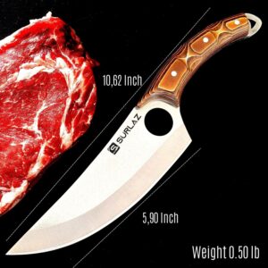 Surlaz Boning Knife for Meat Cutting, Sharp Fillet Knife, Brisket Trimming Knife, Butcher Boning Knife for Chef Knife, Camping Outdoor Knife, Gift for Boyfriend