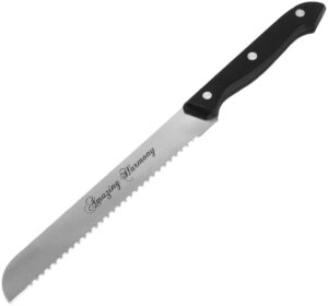 amazing harmony bread knife stainless steel full length 11inch blade length 6.8inch