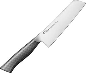 dia-cross by chroma zaku giri 6" stainless steel vegetable knife - razor sharp vegetable knife, chef's knife, chef's vegetable cleaver, sharp knives