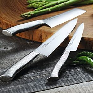 Dia-Cross by Chroma Zaku Giri 6" Stainless Steel Vegetable Knife - Razor Sharp Vegetable Knife, Chef's Knife, Chef's Vegetable Cleaver, Sharp Knives